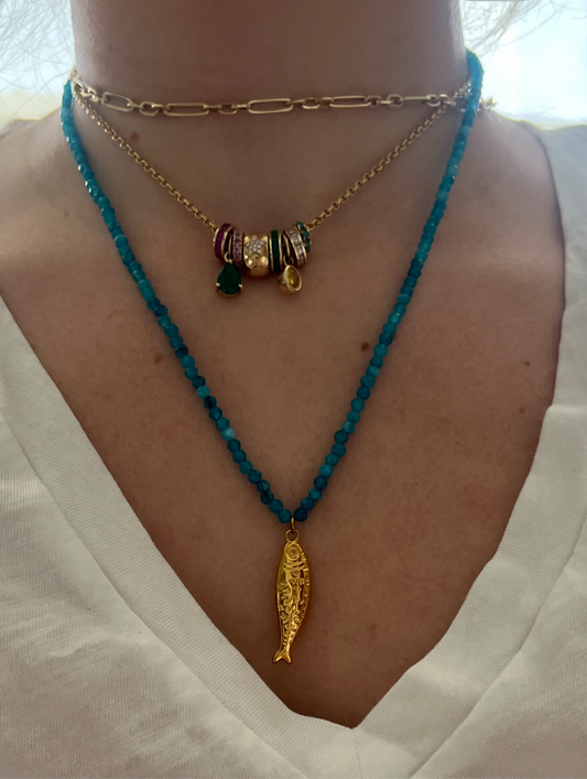 Michael Lucky Fish Necklace