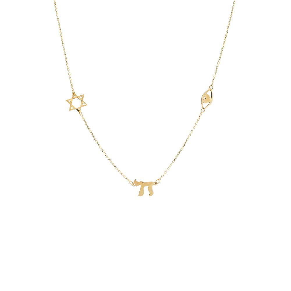 14k Gold Happy necklace
