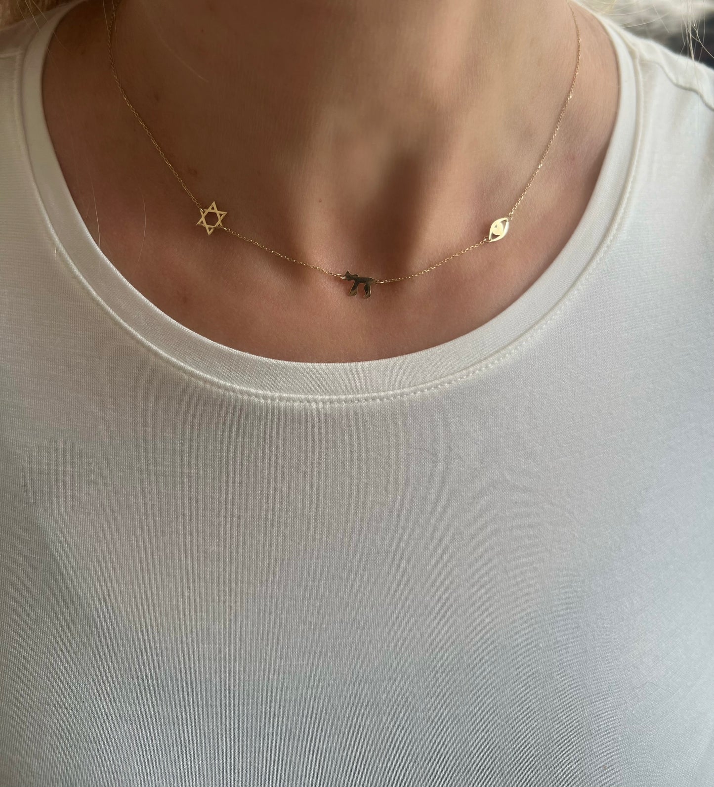 14k Gold Happy necklace