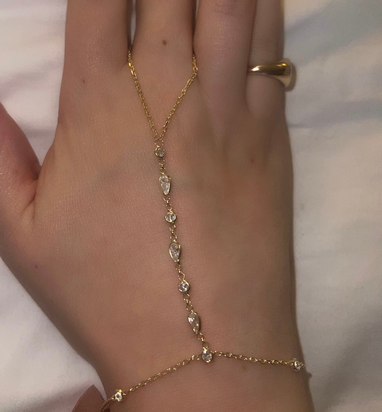 Shaped Bezel hand chain