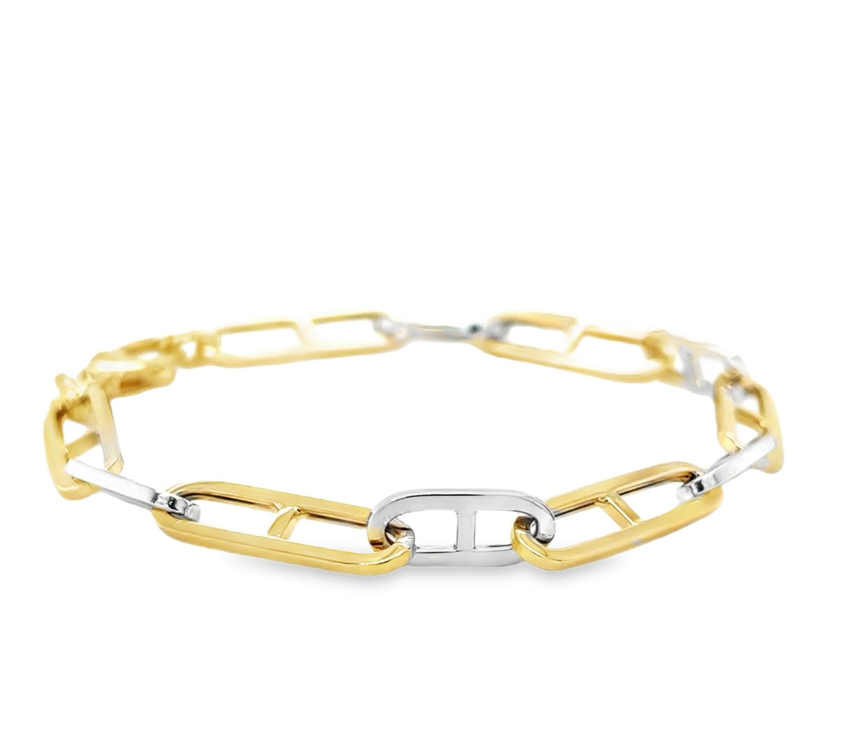 14k Two Tone Bracelet