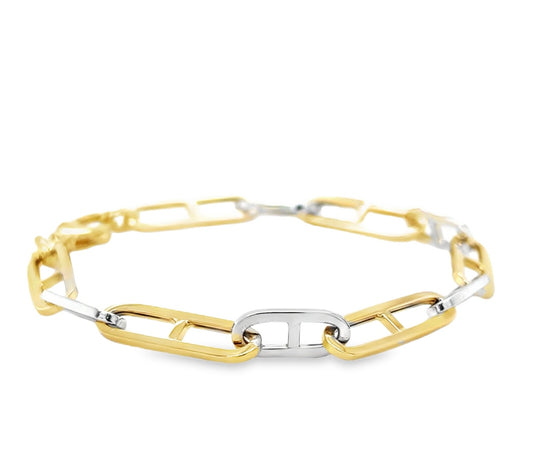 14k Two Tone Bracelet