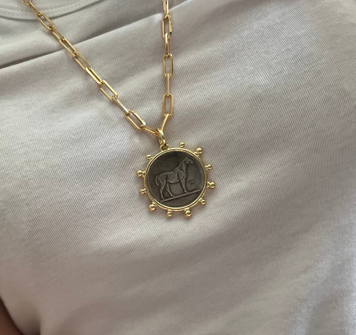 Lucky Horse Coin Necklace