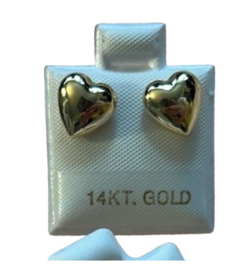 14k Gold Bubble Hearts