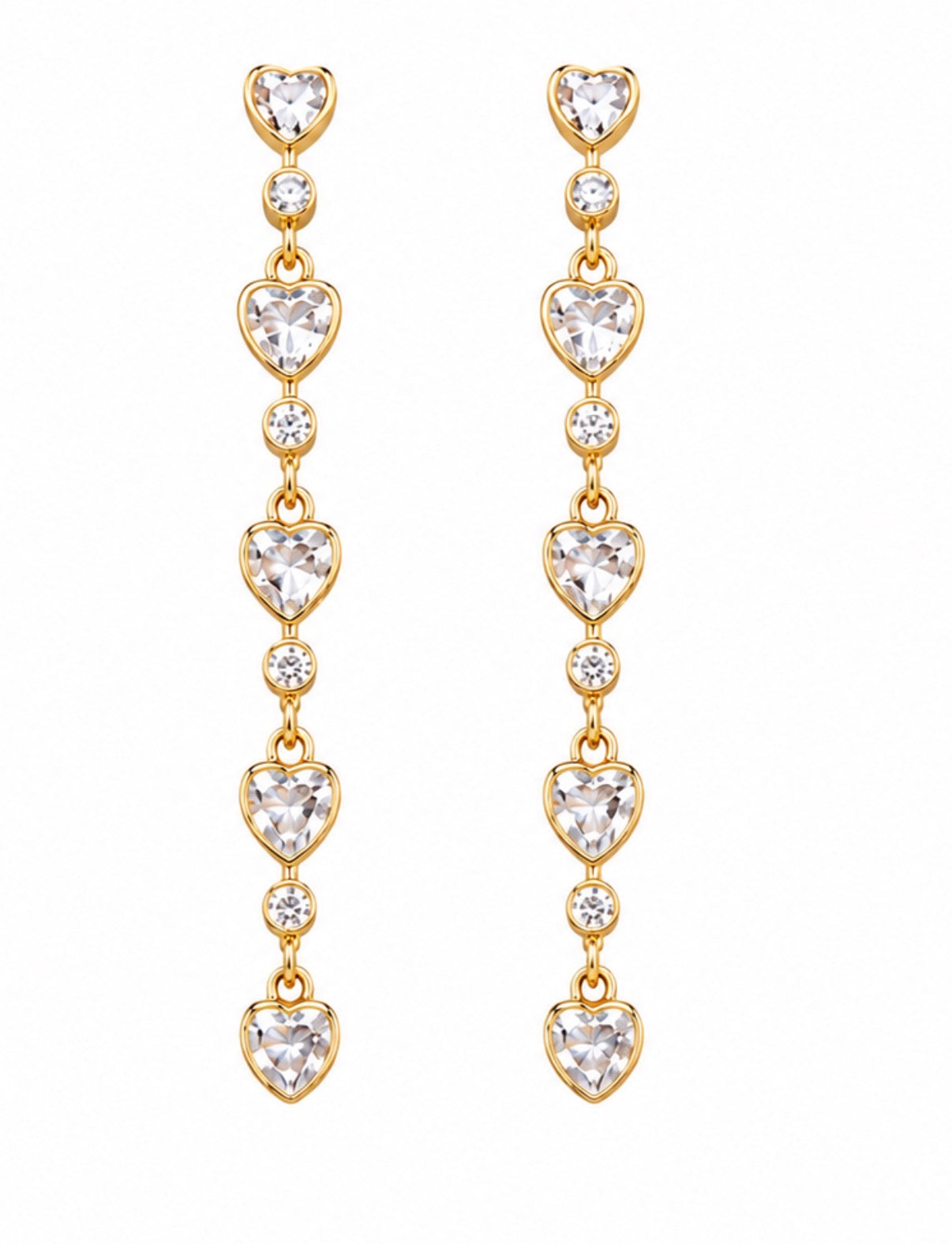Heart Droplet Earrings