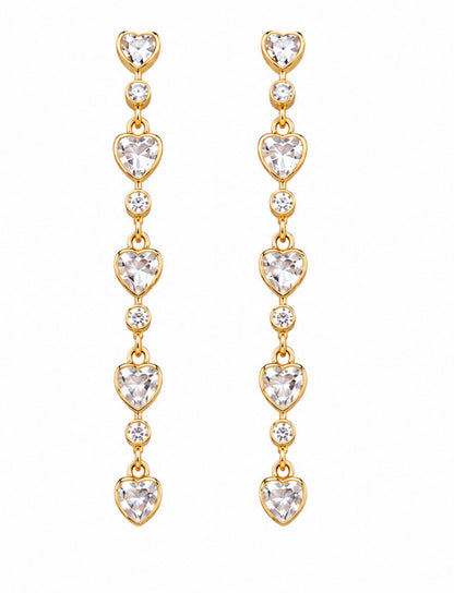 Heart Droplet Earrings