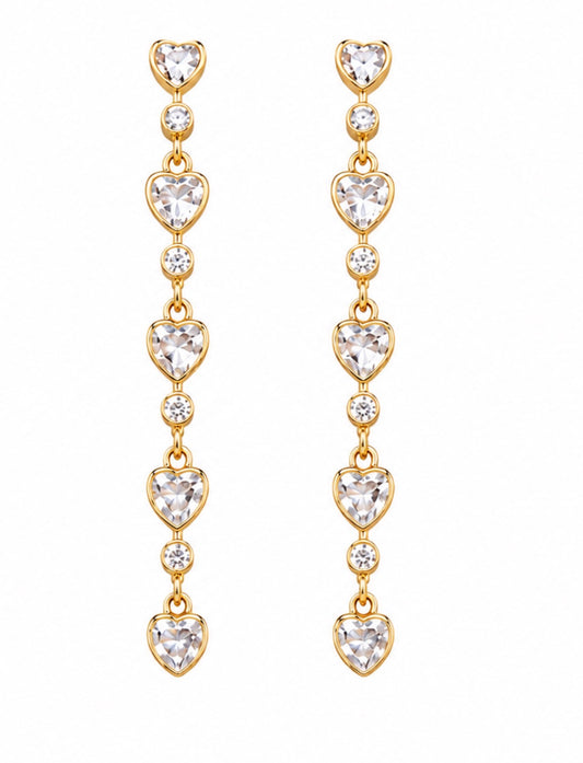 Heart Droplet Earrings