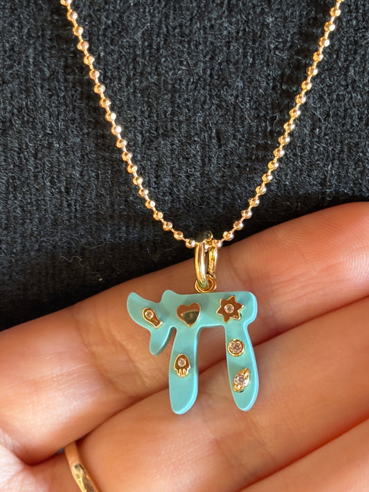 Turquoise Chai Necklace