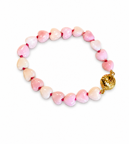 Conch Shell Heart Bracelet