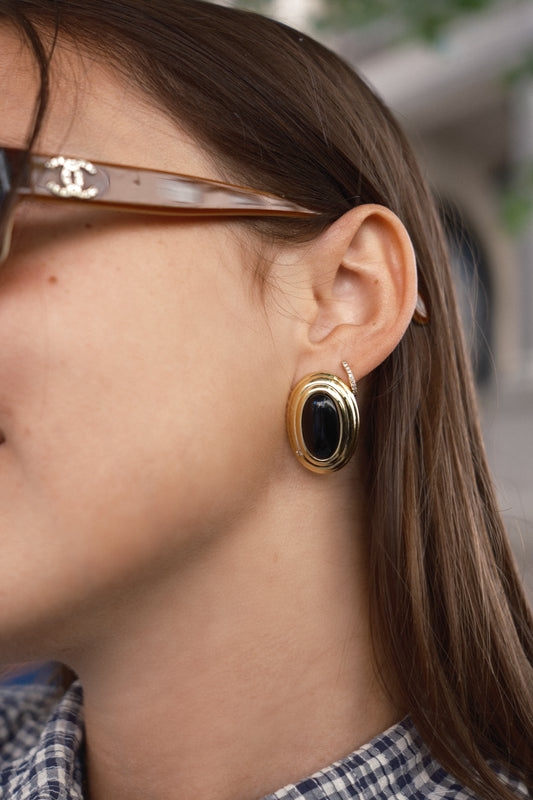 Parisa Earrings Black