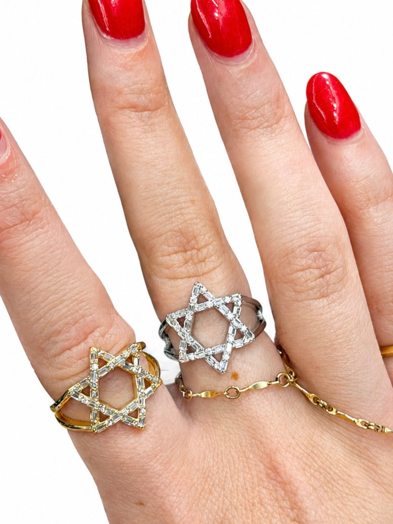Star of David Lucky Rings