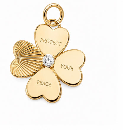 Protect Your Peace in Sparkle Necklace