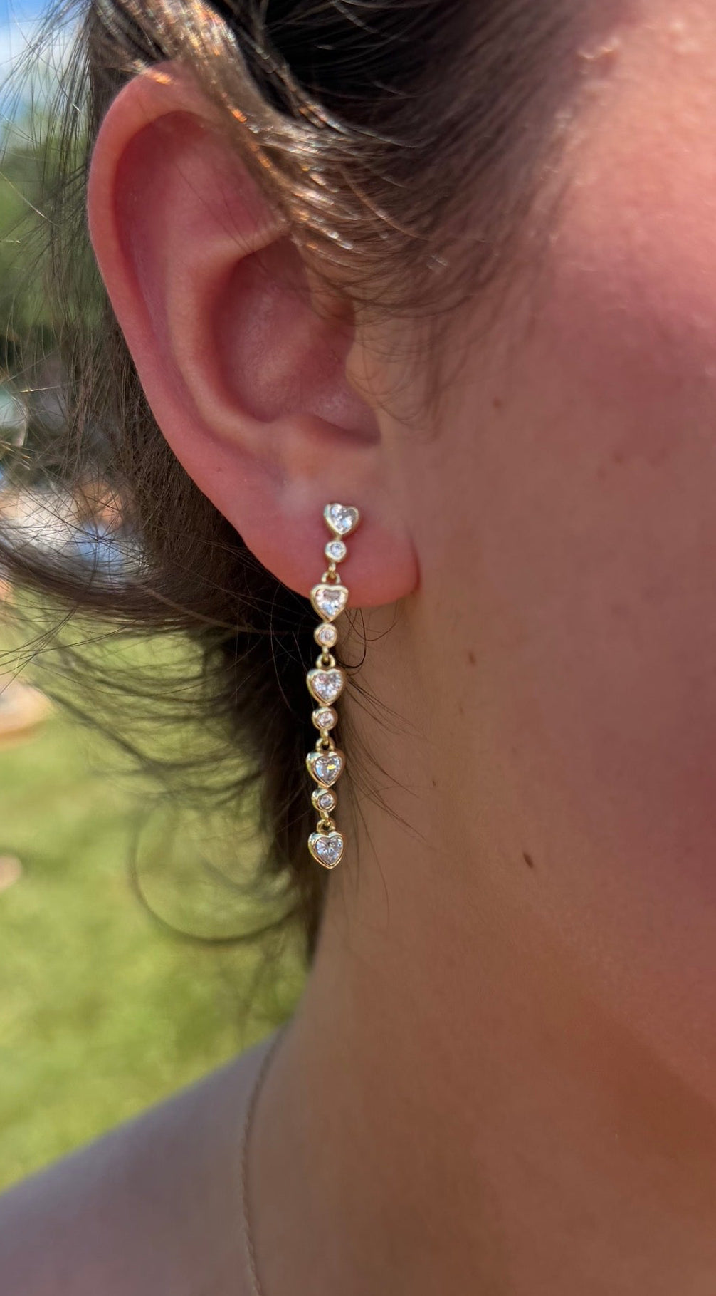 Heart Droplet Earrings