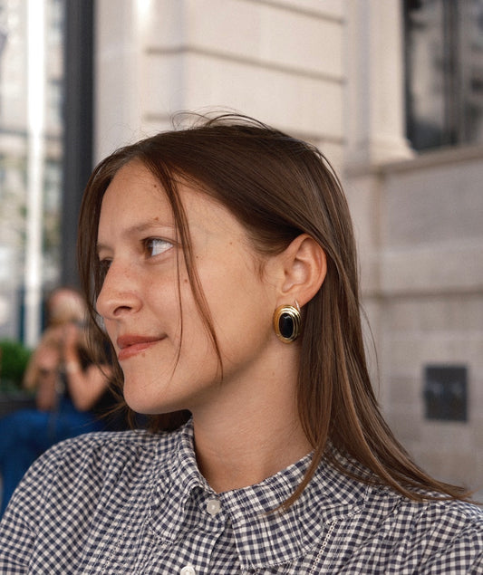 Parisa Earrings Black