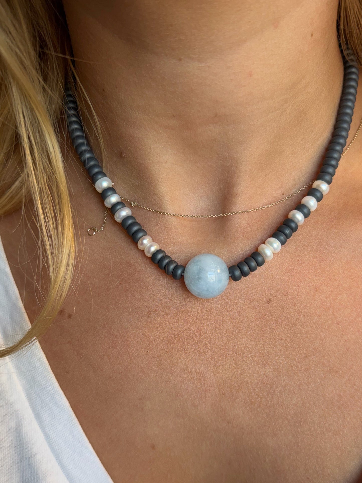 Hematite necklace