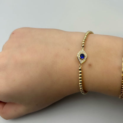 Joyce Gold Filled Evil Eye Bracelet