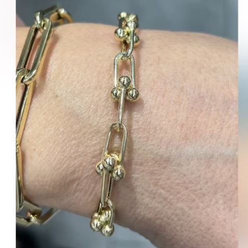 14k Gold Hardwear Bracelet