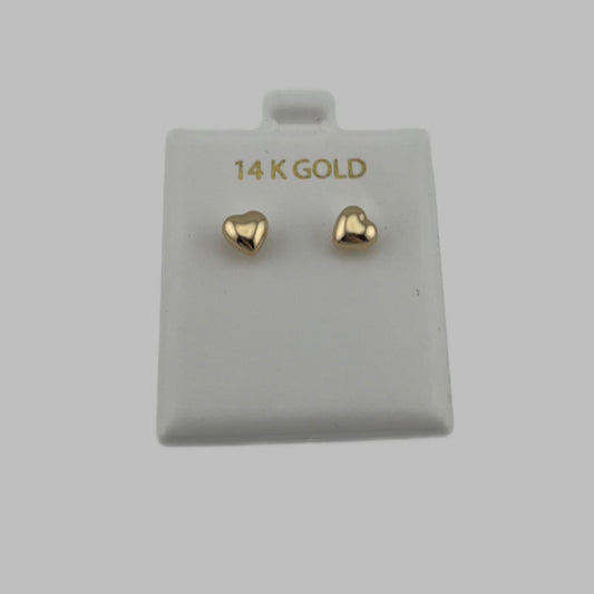 14k Gold Mini Bubble Hearts