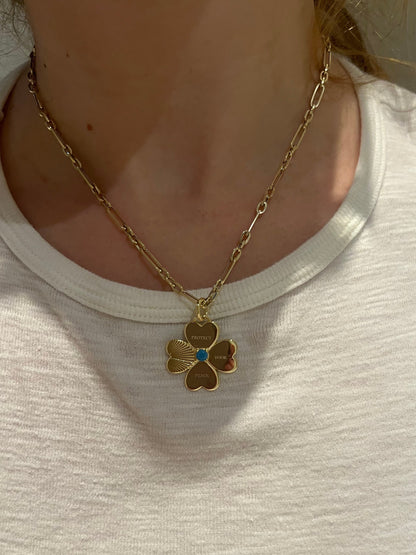 Protect Your Peace, 14k Gold Chain with charm