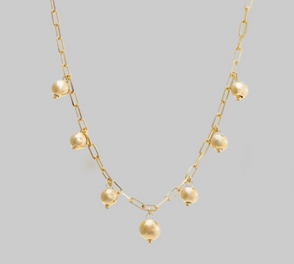 Gold Ball Necklace