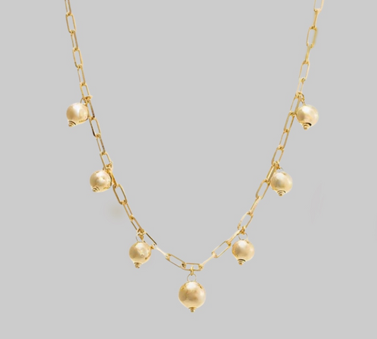 Gold Ball Necklace